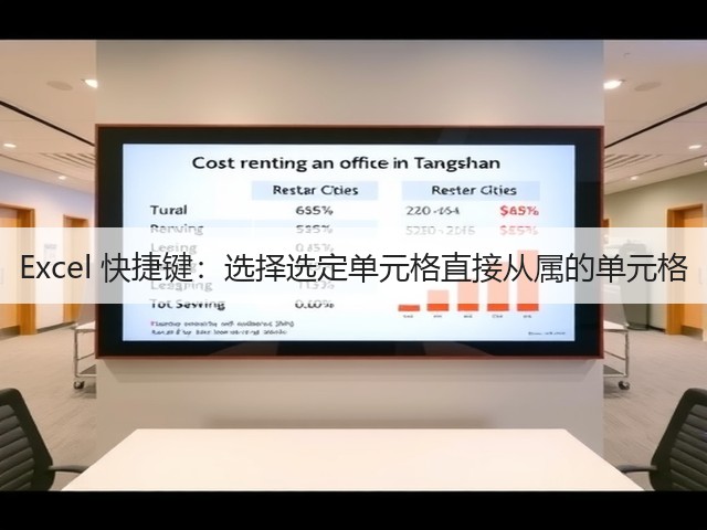 Excel 快捷键:选择选定单元格直接从属的单元格(图3) Excel 快捷键:选择选定单元格直接从属的单元格(图3)