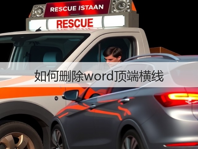 如何删除word顶端横线(图3) 如何删除word顶端横线(图3)