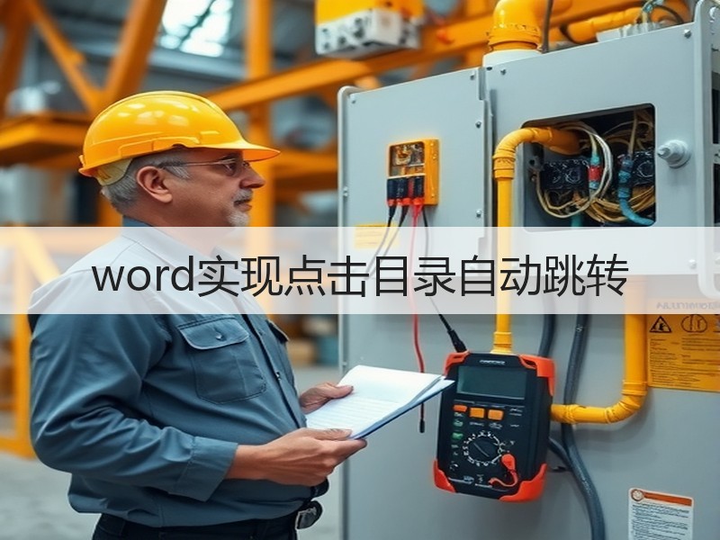 word实现点击目录自动跳转 - 诺云壹观办公网