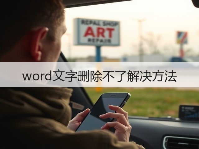 word文字删除不了解决方法(图2) word文字删除不了解决方法(图2)