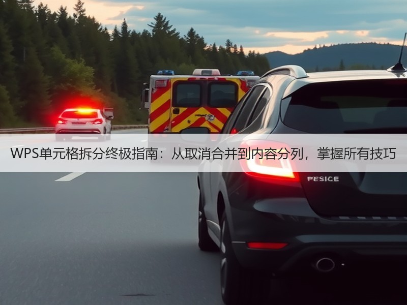WPS单元格拆分终极指南：从取消合并到内容分列，掌握所有技巧 - 诺云壹观办公网