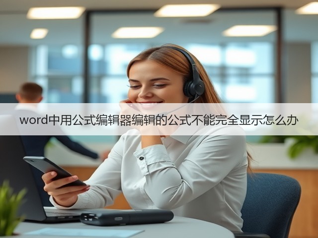 word中用公式编辑器编辑的公式不能完全显示怎么办(图2)