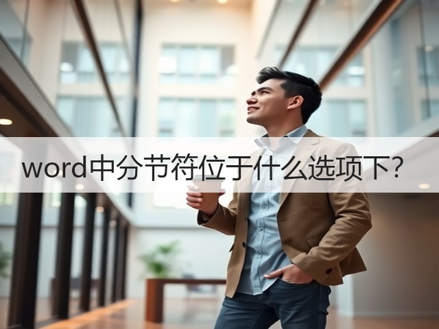 word中分节符位于什么选项下?(图2) word中分节符位于什么选项下?(图2)