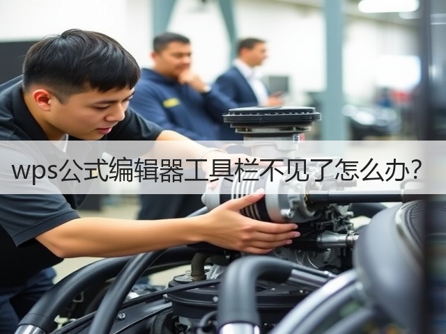 wps公式编辑器工具栏不见了怎么办？(图1)