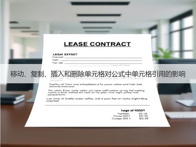 移动、复制、插入和删除单元格对公式中单元格引用的影响(图1) 移动、复制、插入和删除单元格对公式中单元格引用的影响(图1)