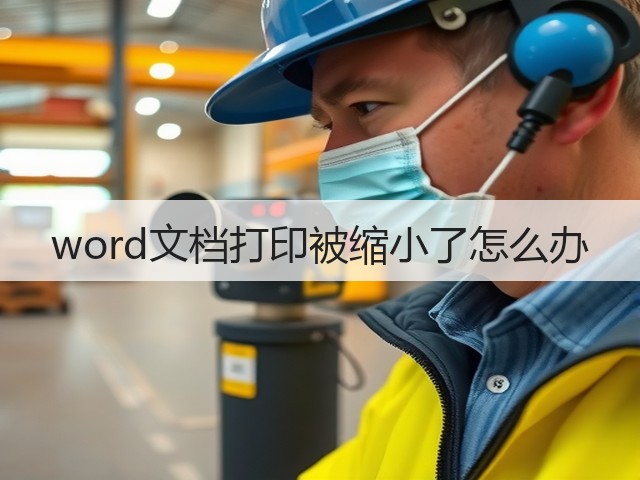 word文档打印被缩小了怎么办(图1)