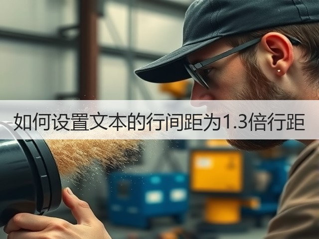 如何设置文本的行间距为1.3倍行距(图3) 如何设置文本的行间距为1.3倍行距(图3)