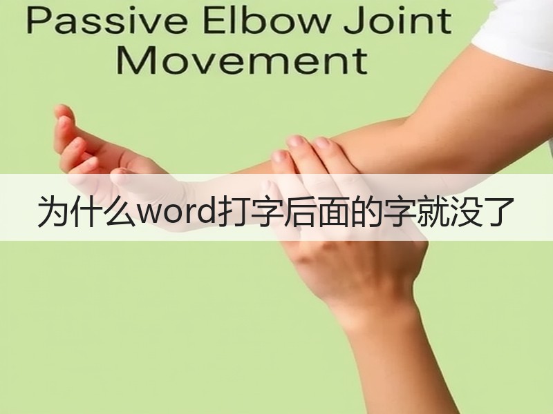 为什么word打字后面的字就没了 - 诺云壹观办公网