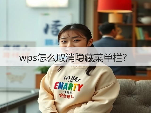 wps怎么取消隐藏菜单栏？(图3)