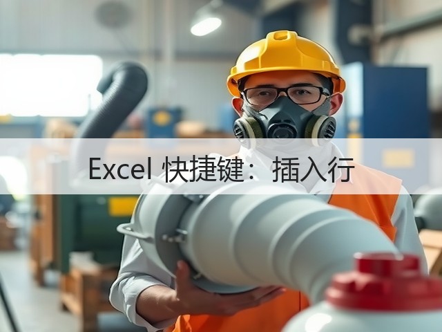 Excel 快捷键：插入行(图3)