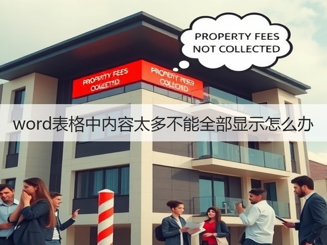word表格中内容太多不能全部显示怎么办(图1)