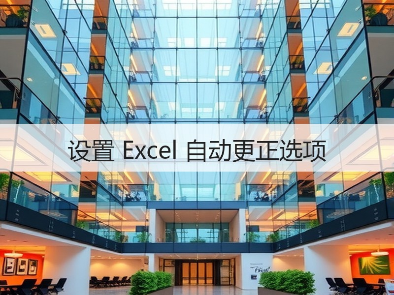 设置 Excel 自动更正选项 - 诺云壹观办公网