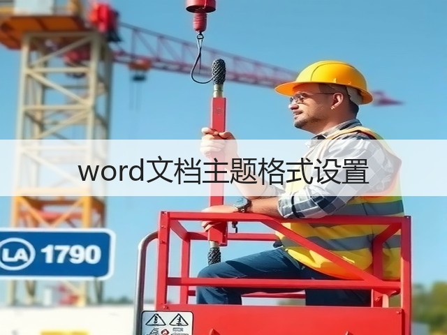word文档主题格式设置(图1) word文档主题格式设置(图1)