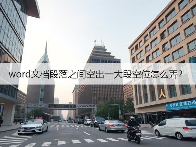 word文档段落之间空出一大段空位怎么弄?(图1) word文档段落之间空出一大段空位怎么弄?(图1)