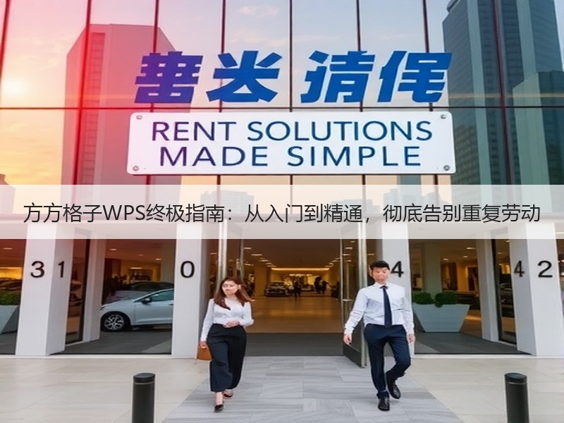 方方格子WPS终极指南：从入门到精通，彻底告别重复劳动 - 诺云壹观办公网