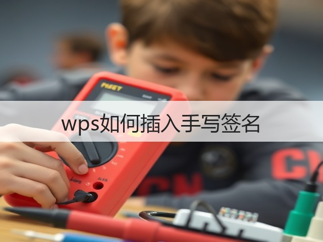 wps如何插入手写签名(图2)