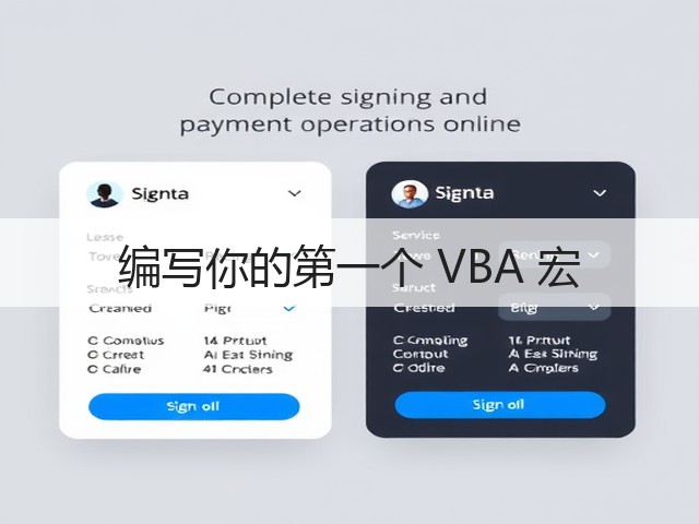 编写你的第一个 VBA 宏(图3) 编写你的第一个 VBA 宏(图3)