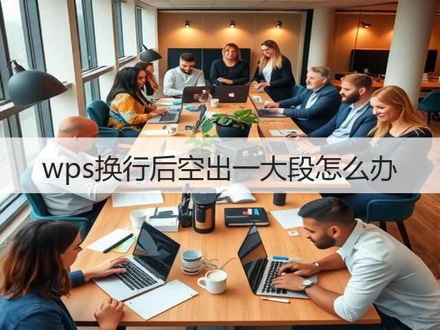 wps换行后空出一大段怎么办(图1)
