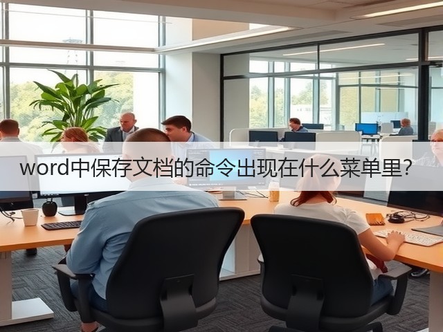 word中保存文档的命令出现在什么菜单里?(图1) word中保存文档的命令出现在什么菜单里?(图1)