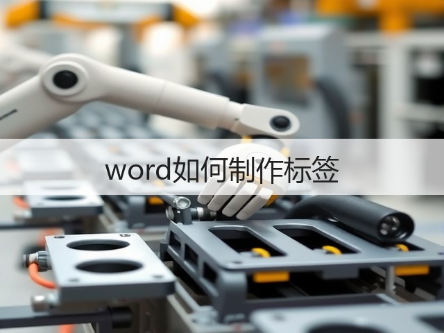 word如何制作标签(图2) word如何制作标签(图2)