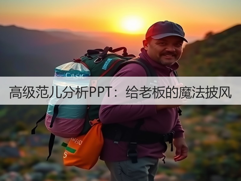 高级范儿分析PPT：给老板的魔法披风 - 诺云壹观办公网