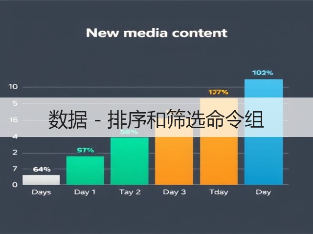 数据 - 排序和筛选命令组(图1)