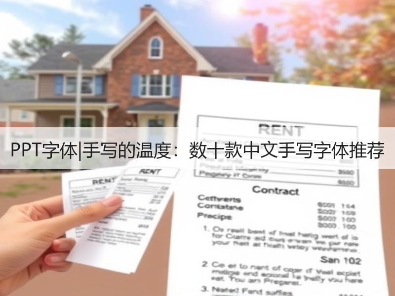 PPT字体|手写的温度：数十款中文手写字体推荐 - 诺云壹观办公网