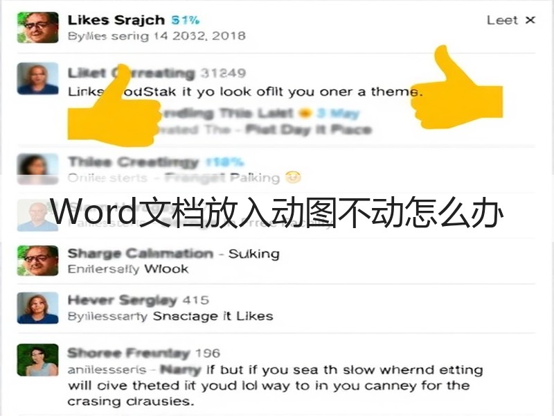 Word文档放入动图不动怎么办 - 诺云壹观办公网