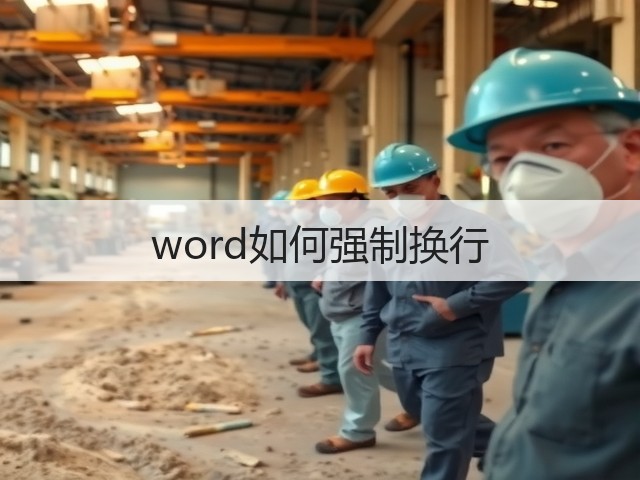 word如何强制换行(图1)