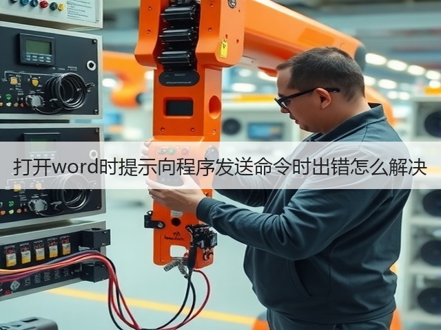 打开word时提示向程序发送命令时出错怎么解决(图3) 打开word时提示向程序发送命令时出错怎么解决(图3)