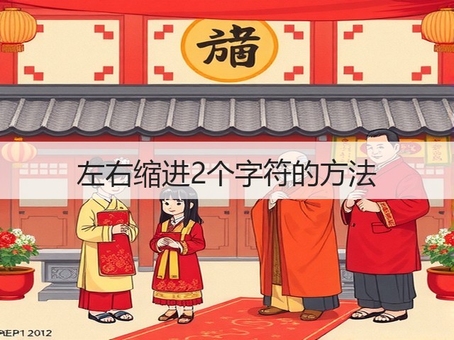 左右缩进2个字符的方法(图2) 左右缩进2个字符的方法(图2)