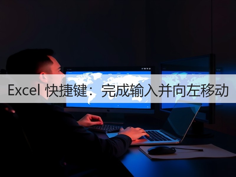 Excel 快捷键：完成输入并向左移动 - 诺云壹观办公网