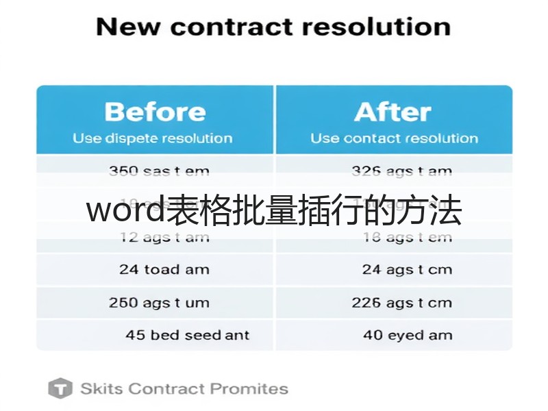 word表格批量插行的方法 - 诺云壹观办公网
