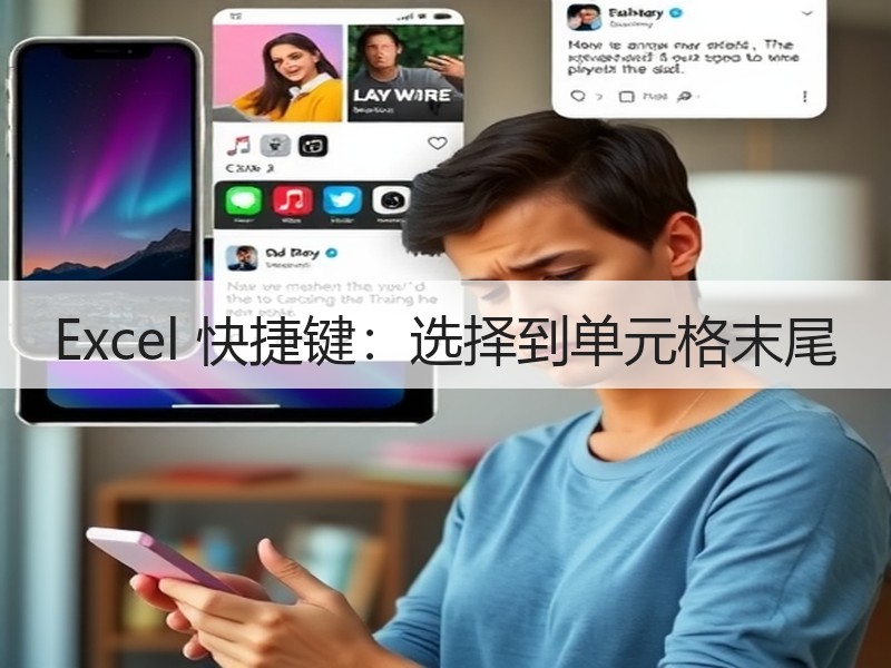 Excel 快捷键：选择到单元格末尾 - 诺云壹观办公网