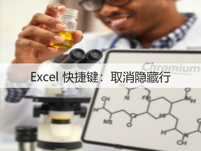Excel 快捷键：取消隐藏行 - 诺云壹观办公网