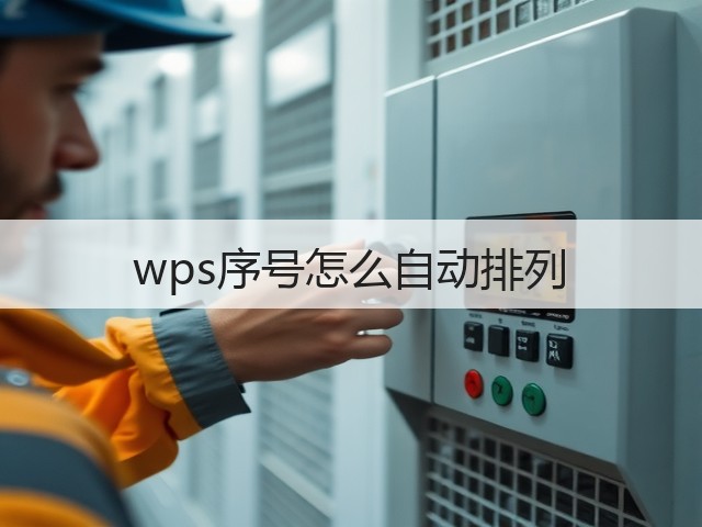 wps序号怎么自动排列(图3)