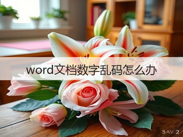 word文档数字乱码怎么办(图2)