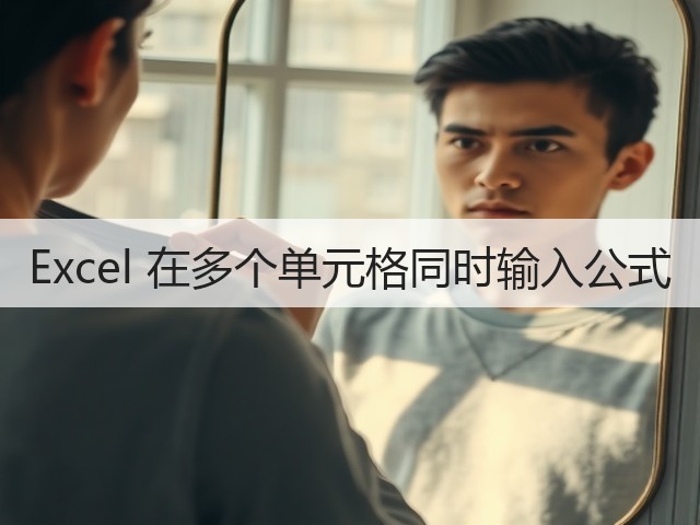 Excel 在多个单元格同时输入公式(图1)