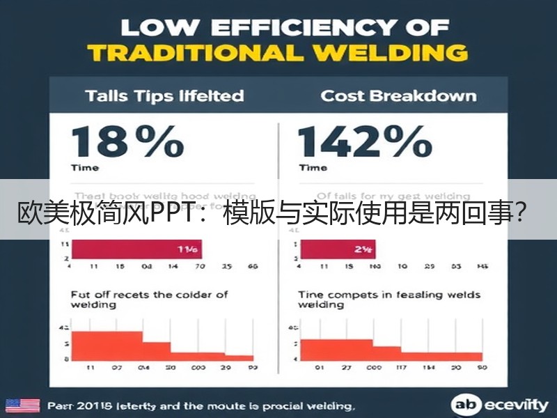 欧美极简风PPT：模版与实际使用是两回事？ - 诺云壹观办公网