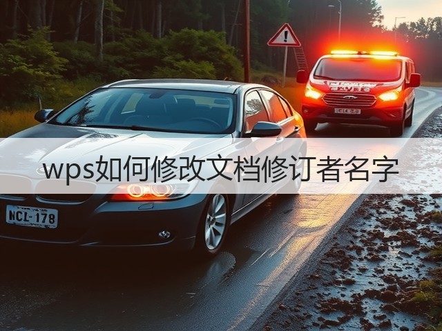 wps如何修改文档修订者名字(图3) wps如何修改文档修订者名字(图3)