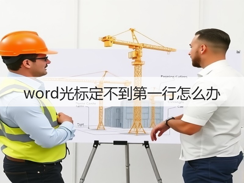 word光标定不到第一行怎么办 - 诺云壹观办公网