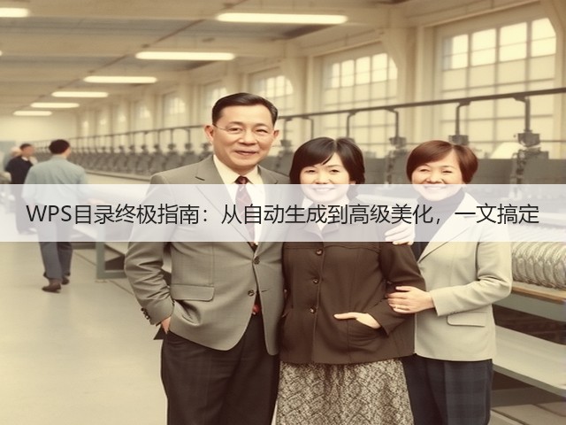 WPS目录终极指南:从自动生成到高级美化,一文搞定(图3) WPS目录终极指南:从自动生成到高级美化,一文搞定(图3)