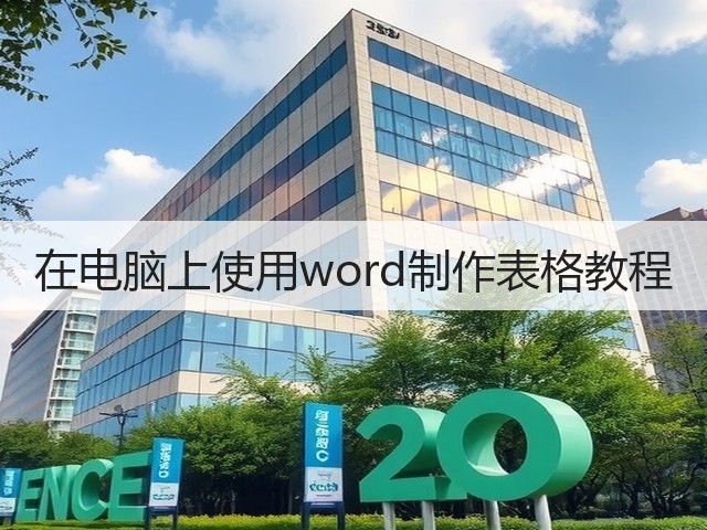 在电脑上使用word制作表格教程(图3)