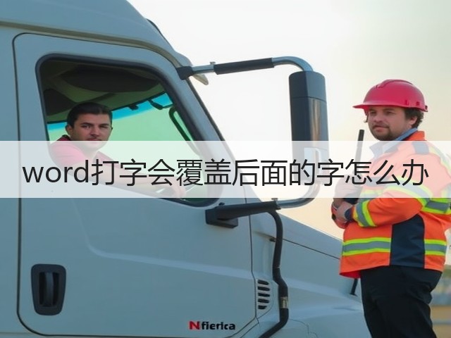 word打字会覆盖后面的字怎么办(图3) word打字会覆盖后面的字怎么办(图3)