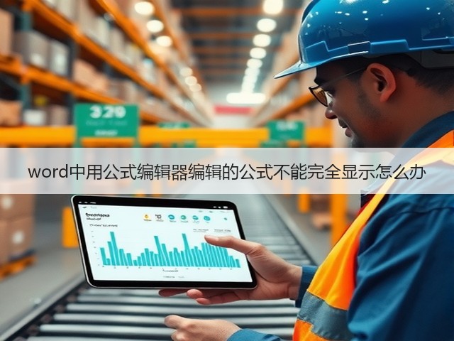 word中用公式编辑器编辑的公式不能完全显示怎么办(图1)