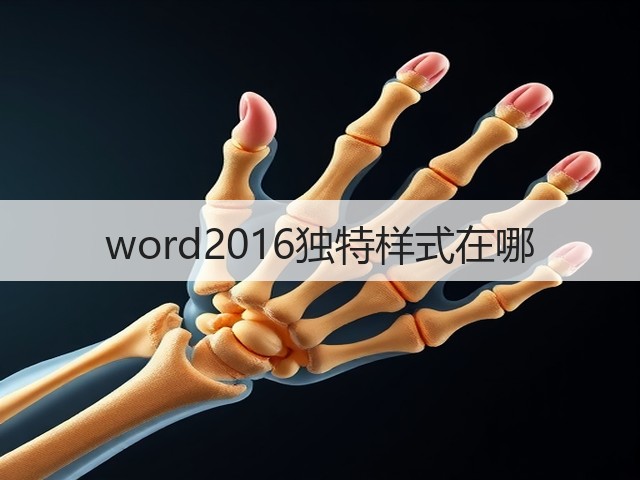 word2016独特样式在哪(图3)