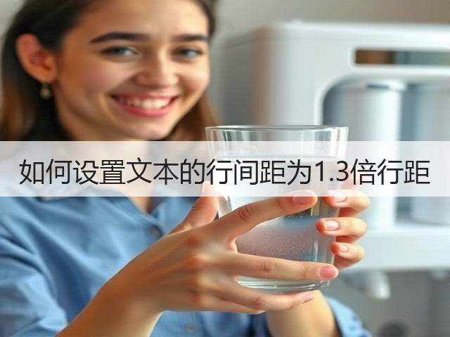 如何设置文本的行间距为1.3倍行距(图2) 如何设置文本的行间距为1.3倍行距(图2)