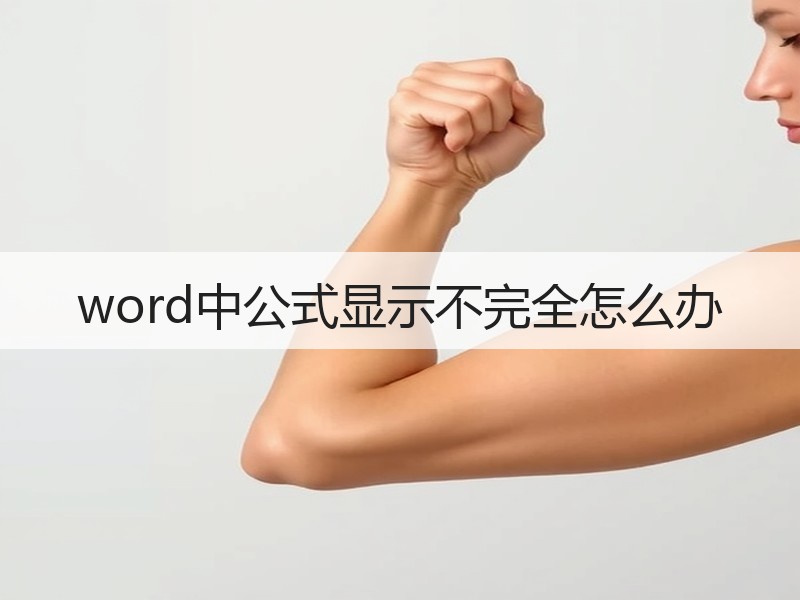 word中公式显示不完全怎么办 - 诺云壹观办公网