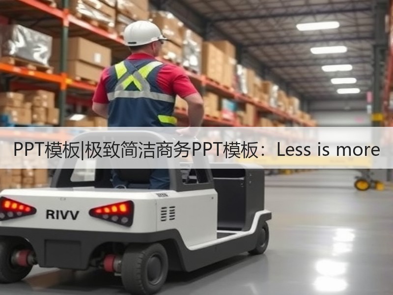 PPT模板|极致简洁商务PPT模板：Less is more - 诺云壹观办公网