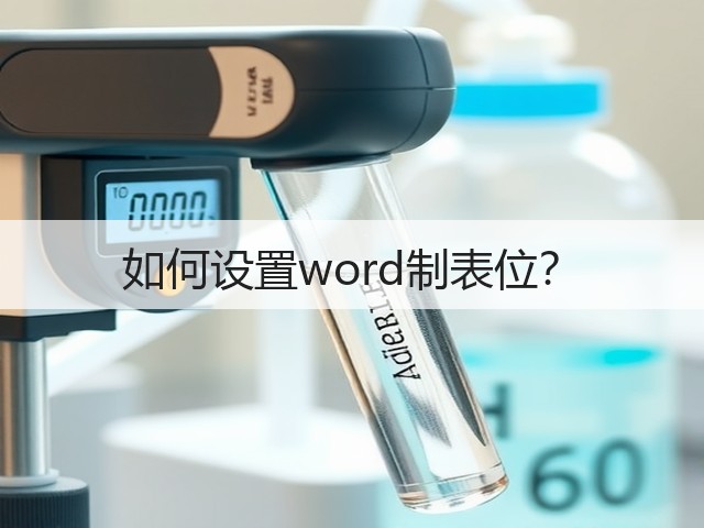 如何设置word制表位?(图3) 如何设置word制表位?(图3)